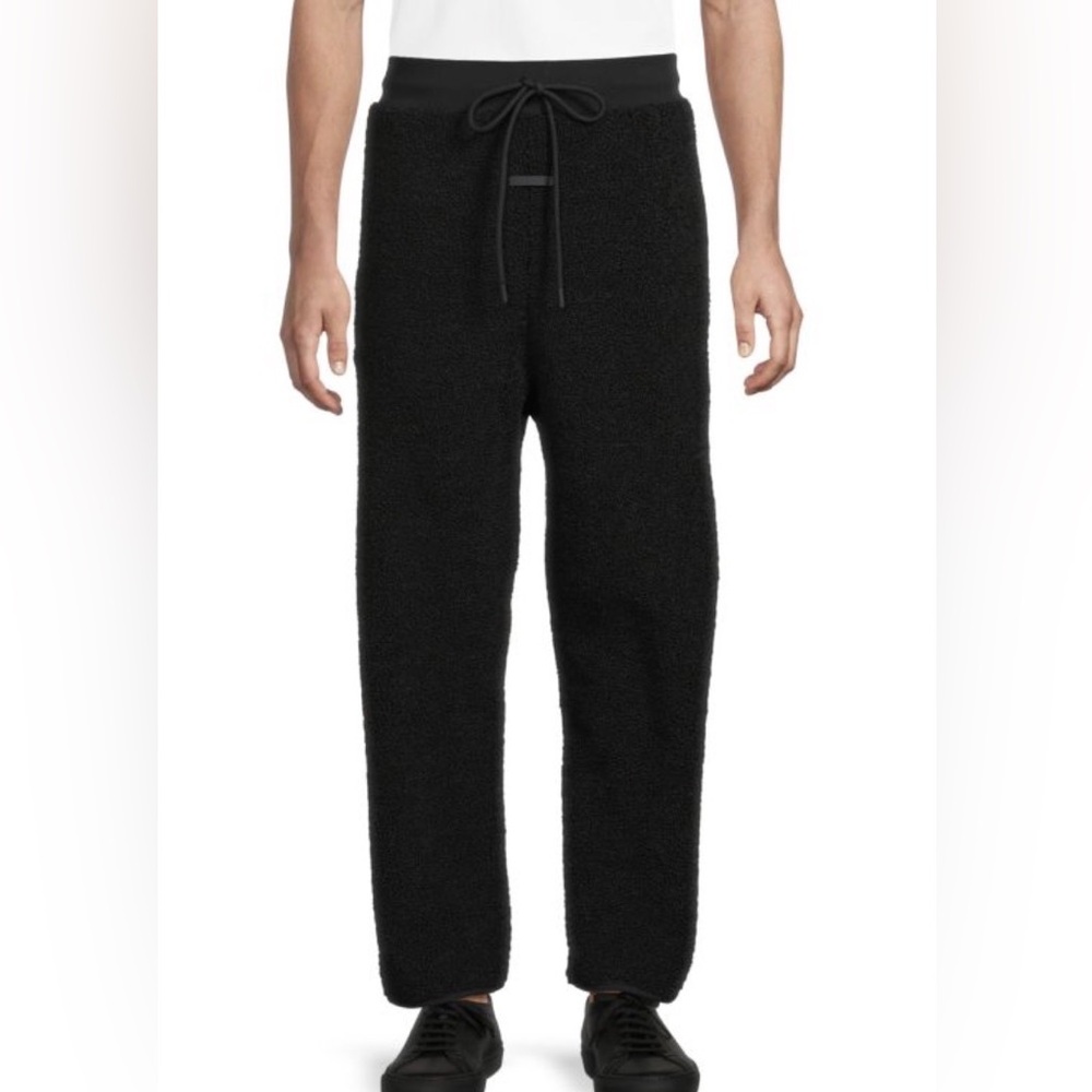 $330 FEAR OF GOD FOG Faux Shearling Drawstring Pants Size Large L Brand New